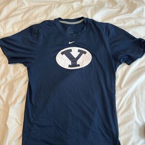 Nike Navy Short-Sleeve BYU Logo Tee